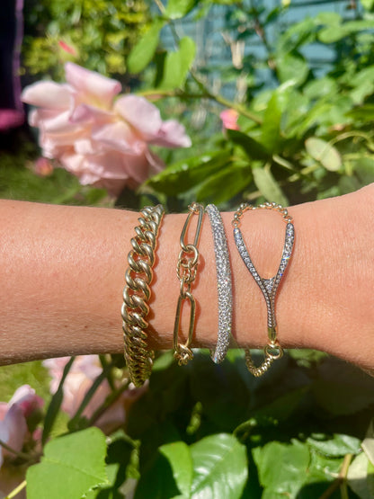Antique Finish Wishbone Bracelet