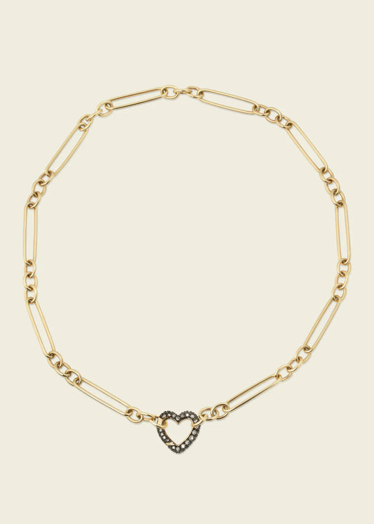 Antique Finish Diamond Love Connection