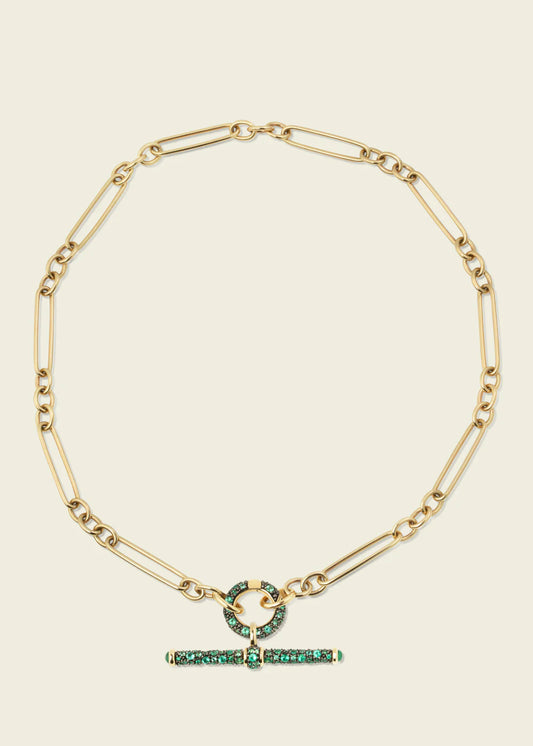 Emerald T-Bar Pendant