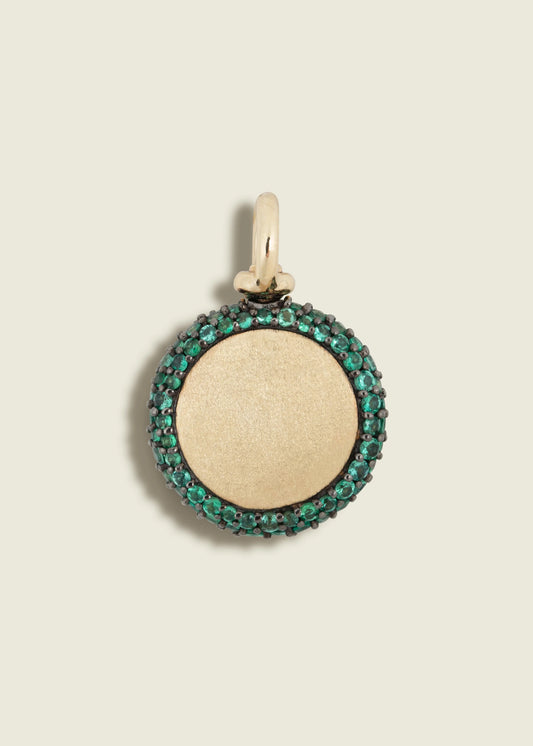 Emerald Pocket Watch Pendant