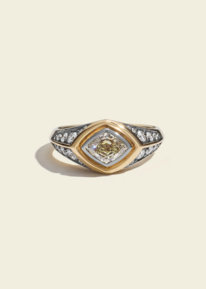 LOZENGE DIAMOND ORIGIN PINKY RING