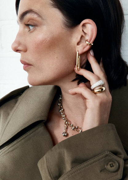 Satin Gold Dust Ear Cuff