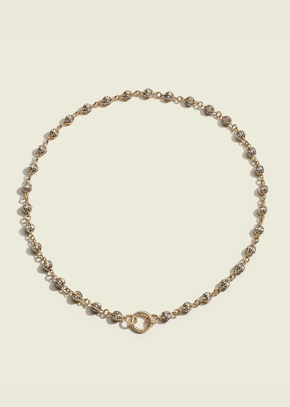 Baby Diamond Ball Breaker Necklace