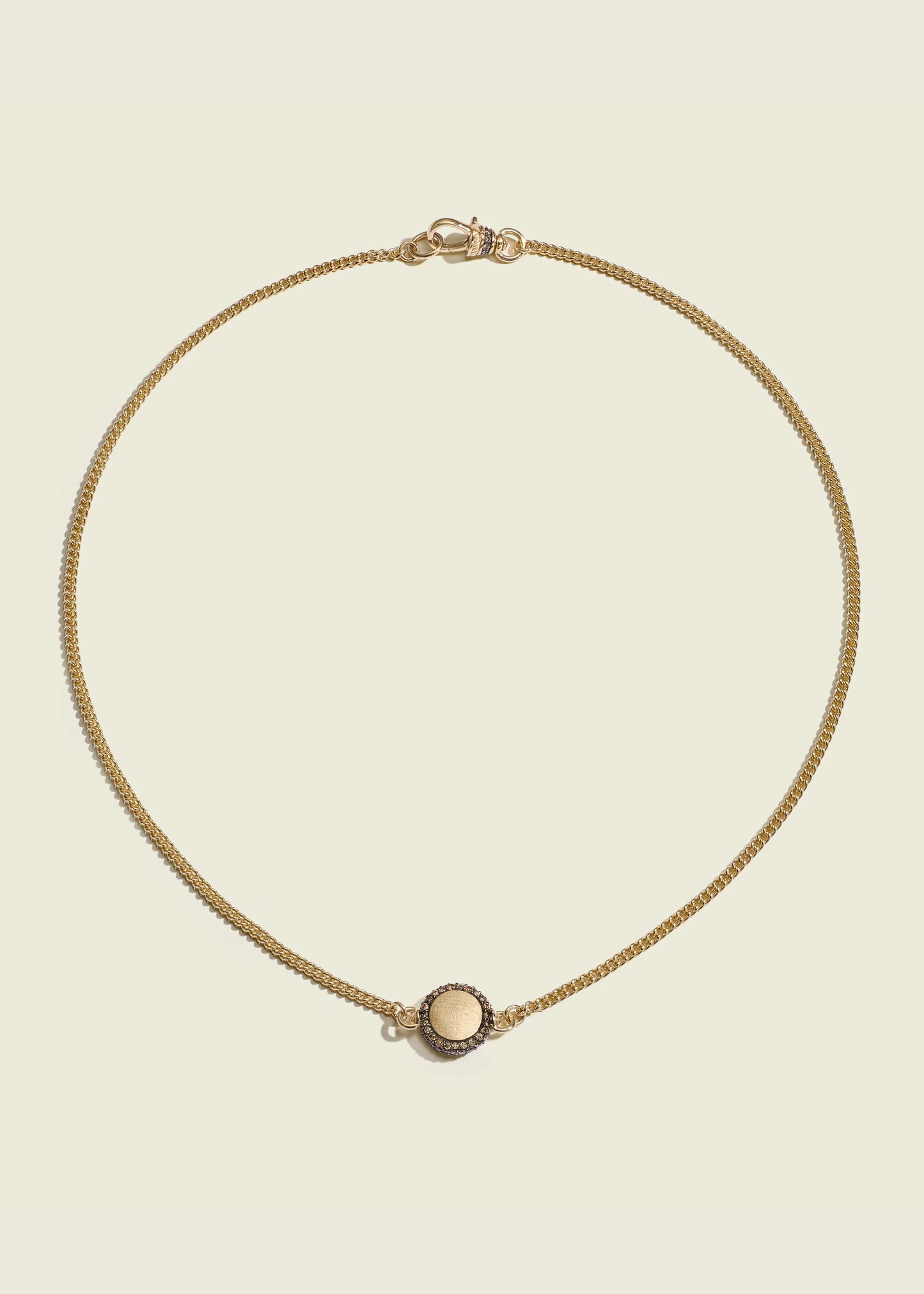 Cognac Baby Pocket Watch Necklace