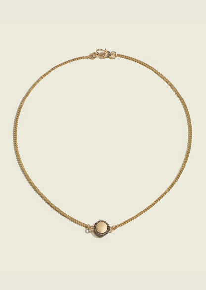 Cognac Baby Pocket Watch Necklace