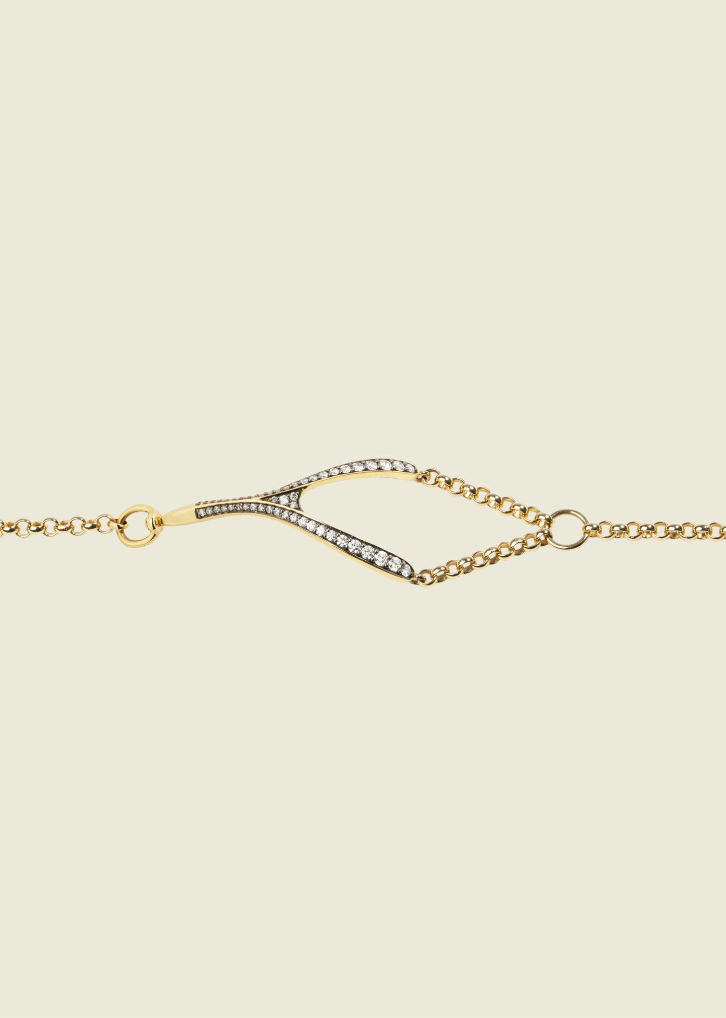 Antique Finish Wishbone Bracelet