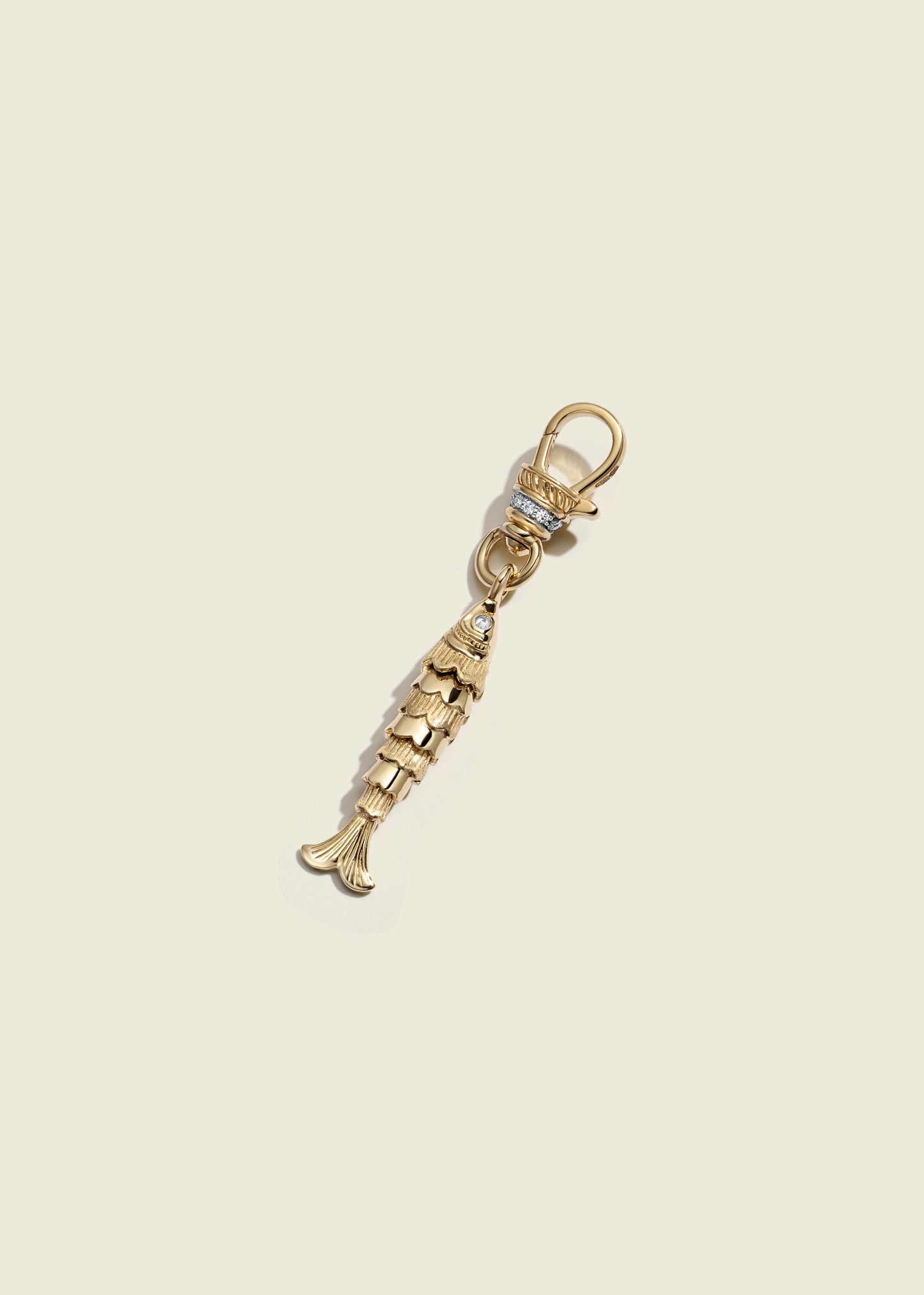 Small Articulated Fish Clip Pendant