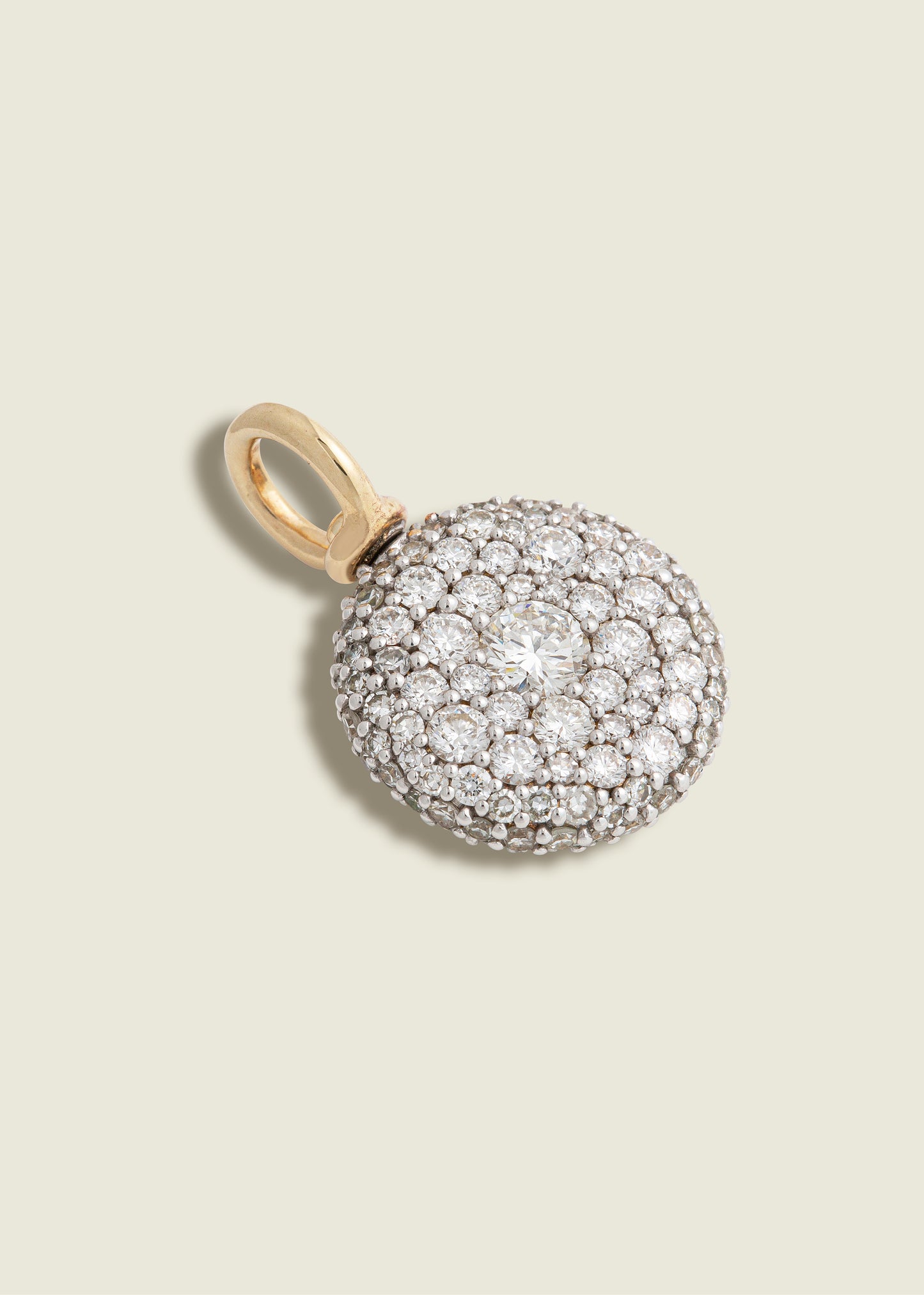 Modern Finish Diamond Pocket Watch Pendant