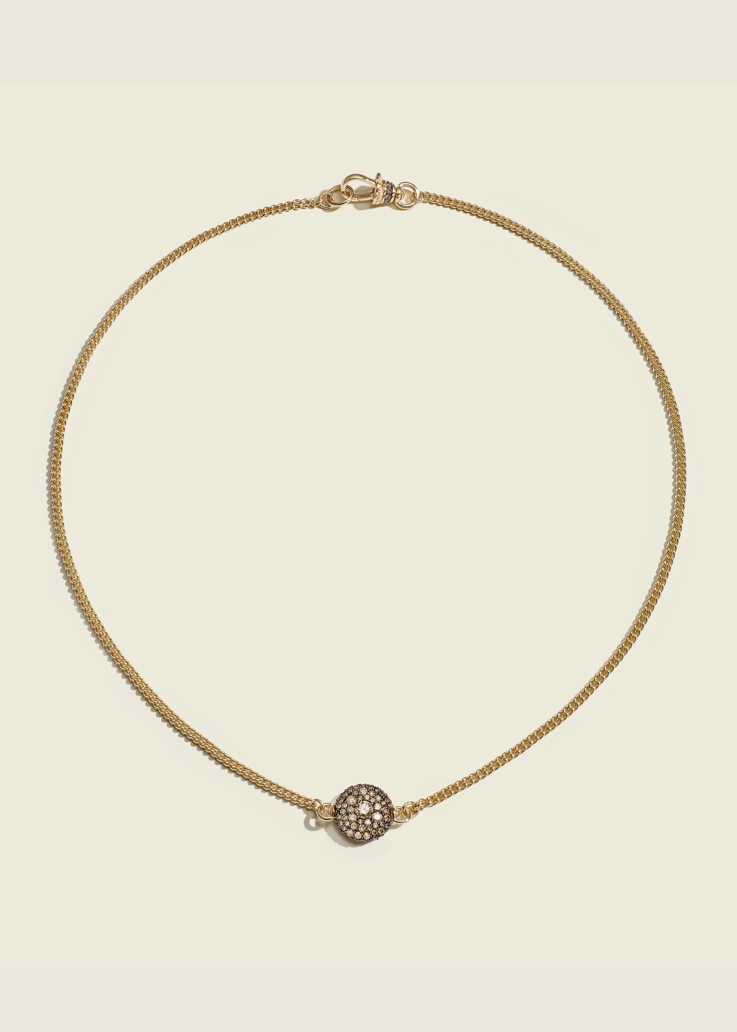 Cognac Baby Pocket Watch Necklace