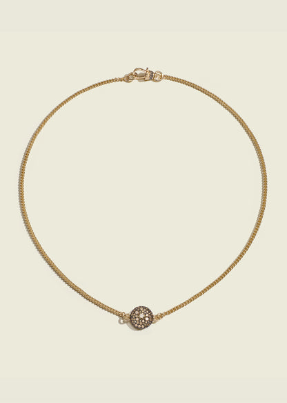 Cognac Baby Pocket Watch Necklace