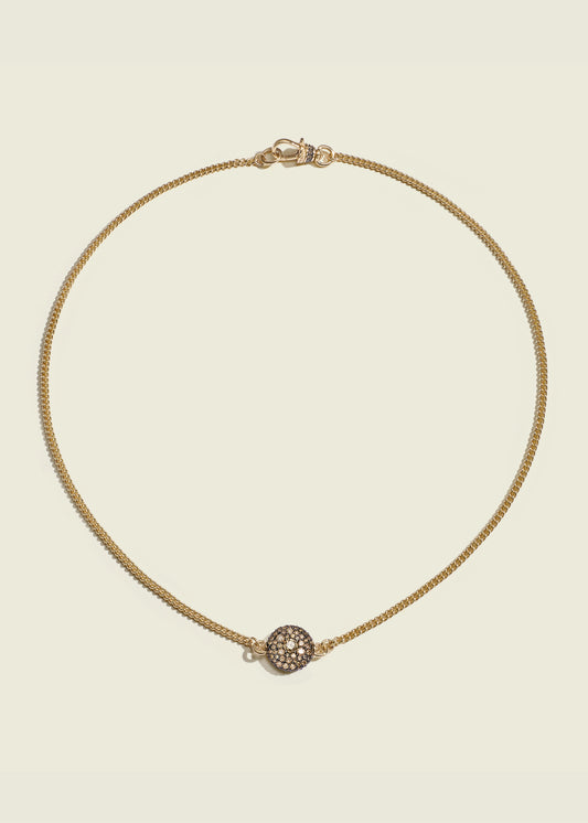 Cognac Baby Pocket Watch Necklace