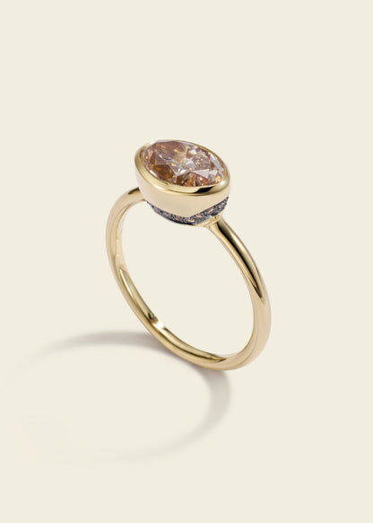 Marquise-cut Paradigm Pinky Ring