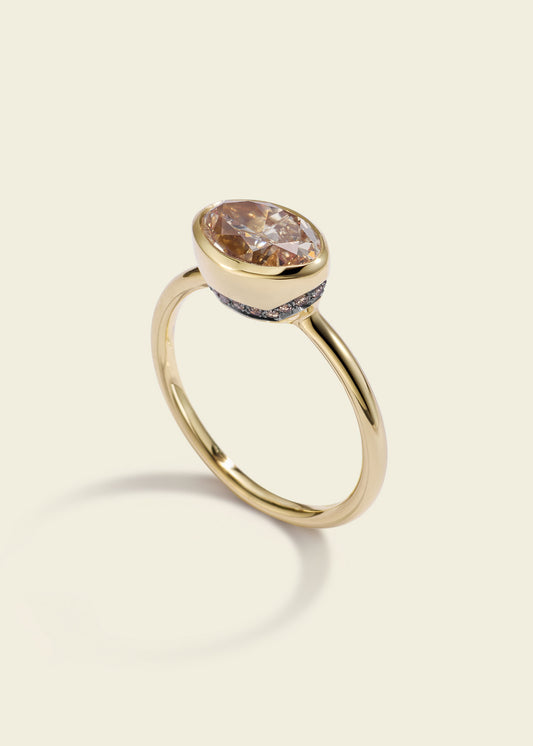 Marquise-cut Paradigm Pinky Ring