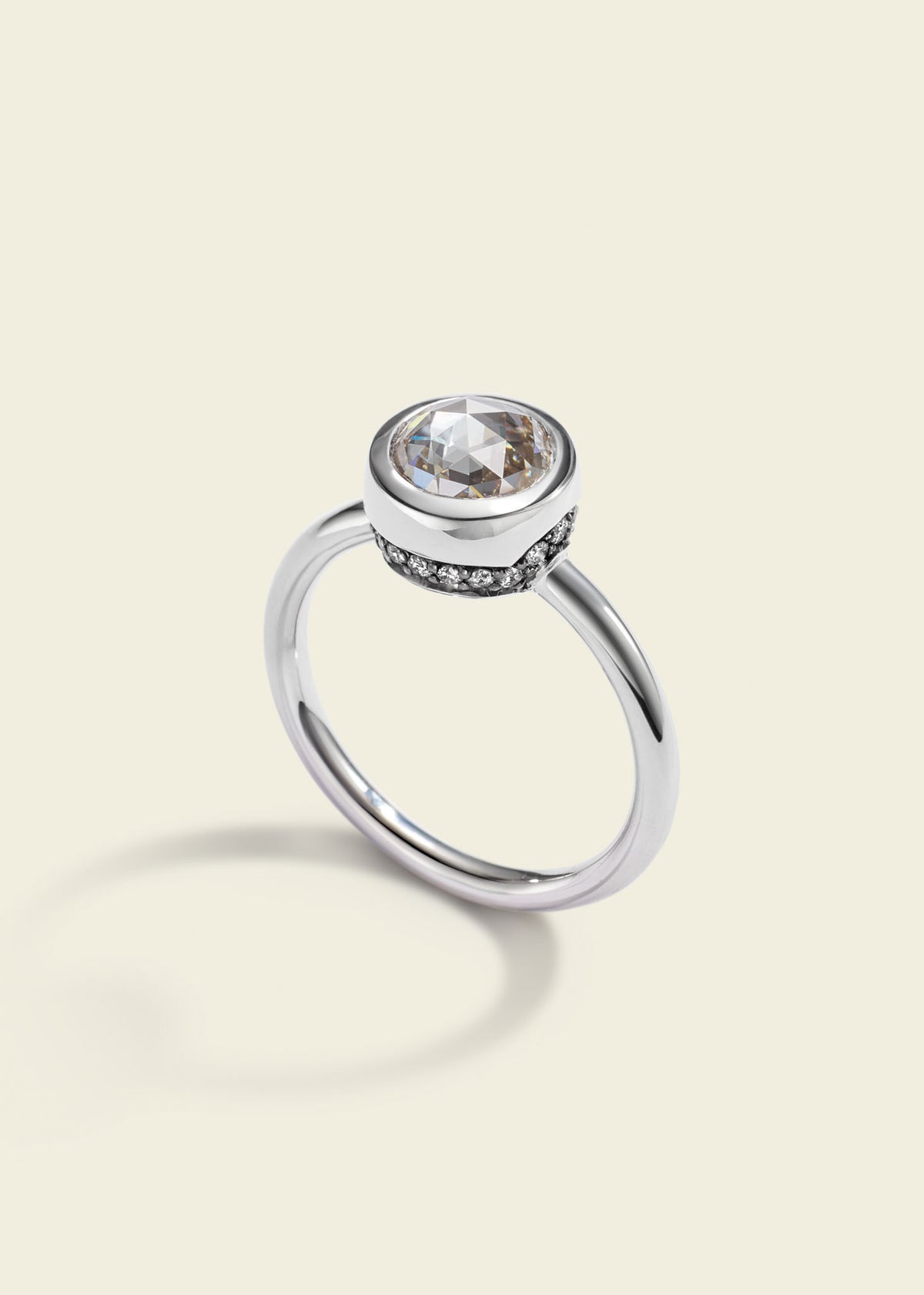 Rose-cut Paradigm Pinky Ring