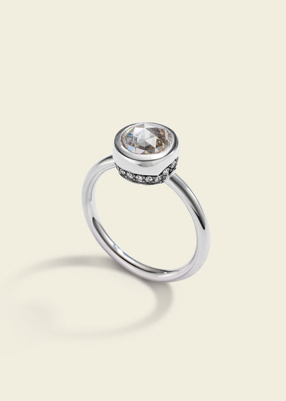 Rose-cut Paradigm Pinky Ring