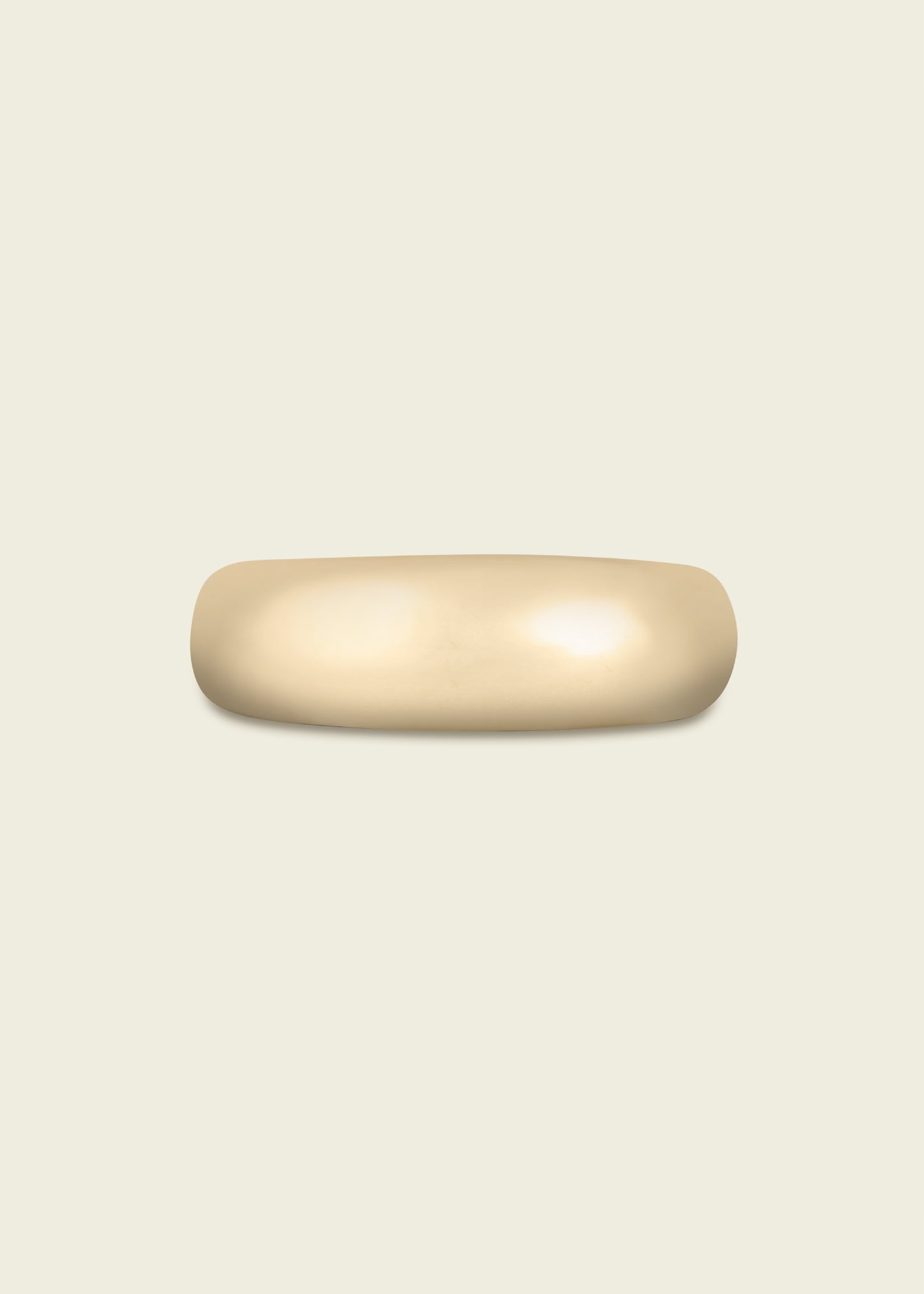 Lucy Delius satin 14ct gold ring, close-up detail