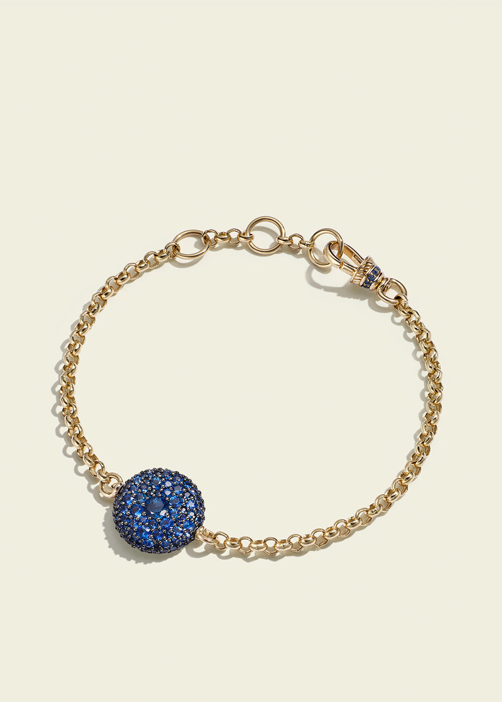 Blue Sapphire Pocket Watch Bracelet