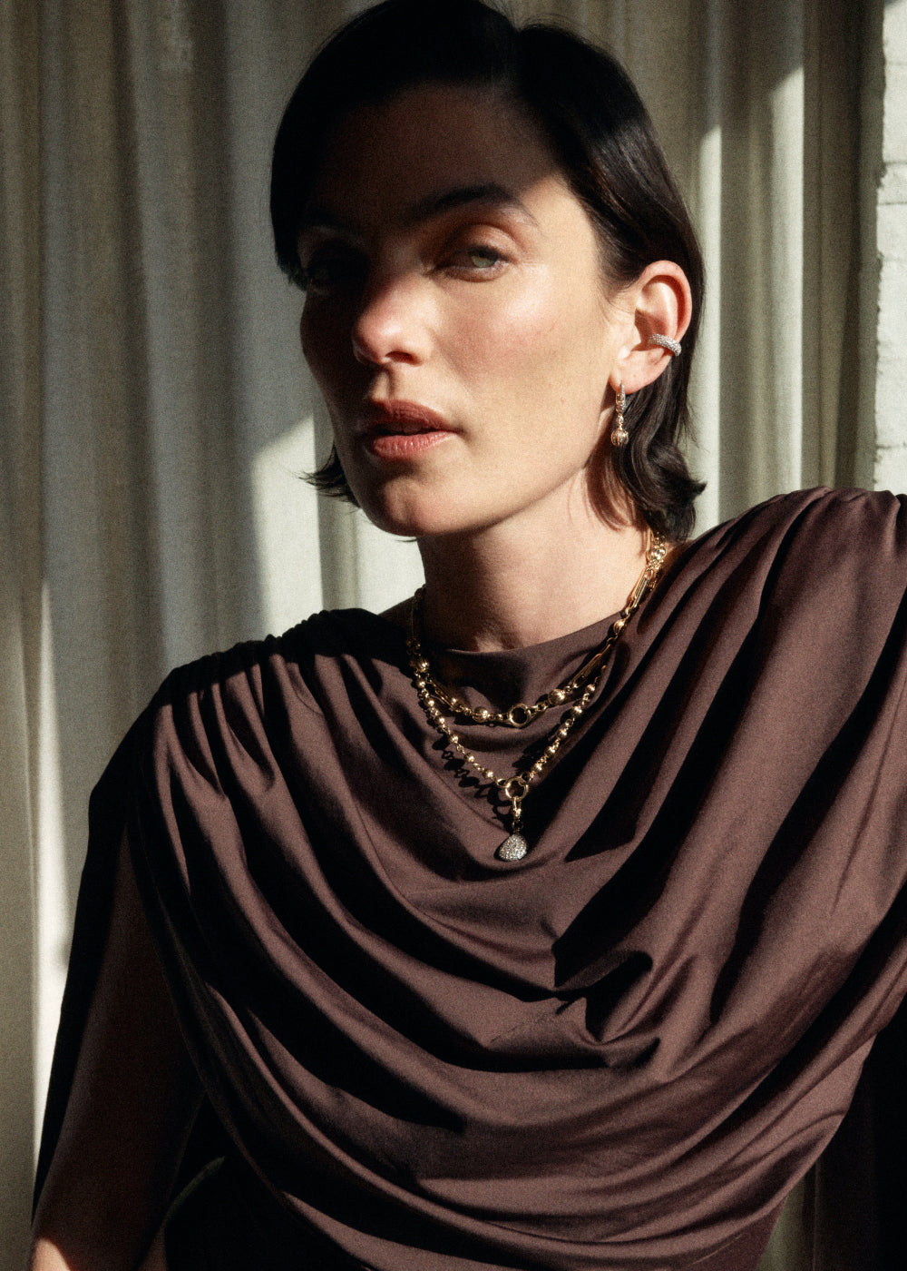 Diamond Gold Dust Ear Cuff