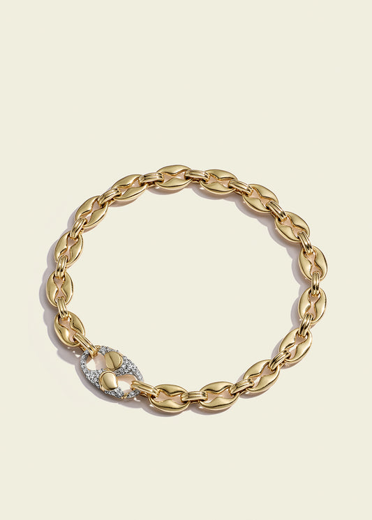Modern Finish Baby Persephone Diamond Bracelet