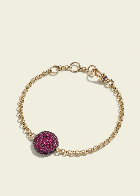 Ruby Pocket Watch Bracelet