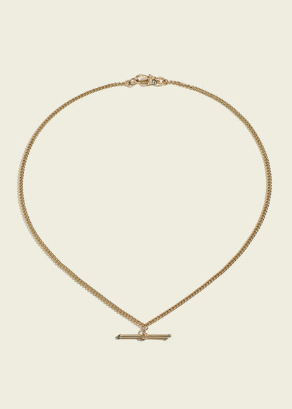 Baby Gold T-Bar Necklace