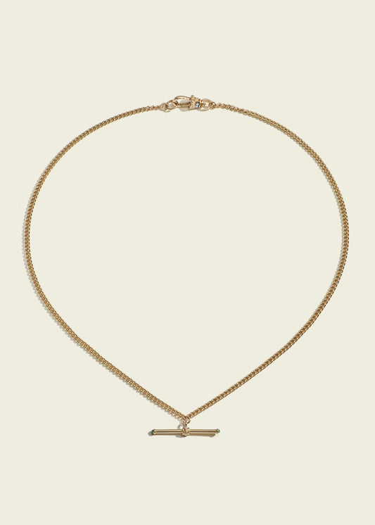 Baby Gold T-Bar Necklace